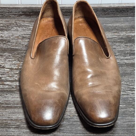 Cuoio Men\'s Tan Leather Made in Italy Slip On Comfort Loafer Size 9M main image 6